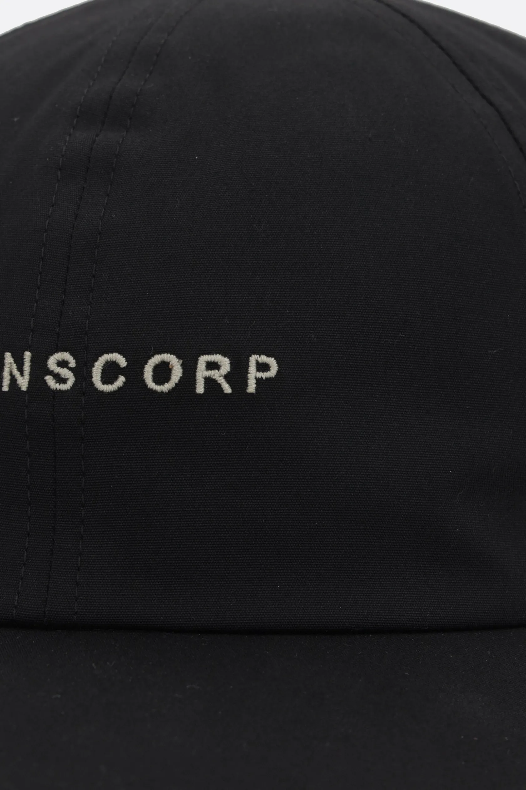 Accessori Da Indossare>RICK OWENS cappello baseball in popeline ricamo Owenscorp Nero
