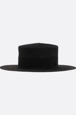 Accessori Da Indossare>MAISON MICHEL cappello Kiki in canapa Nero