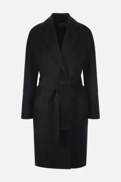 Capispalla>10 CORSO COMO cappotto a vestaglia in lana Nero