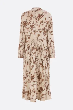 Capispalla>UMA WANG cappotto Camelot in cotone increspato Marrone