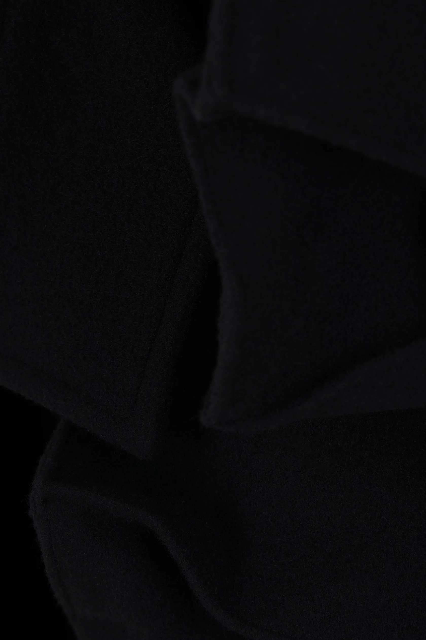 Capispalla>YOHJI YAMAMOTO cappotto destrutturato in misto lana Nero