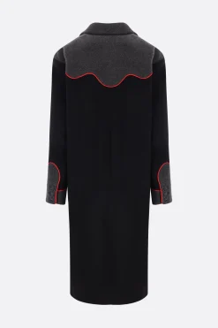 Capispalla>MOLLY GODDARD cappotto monopetto Charlie in lana Grigio