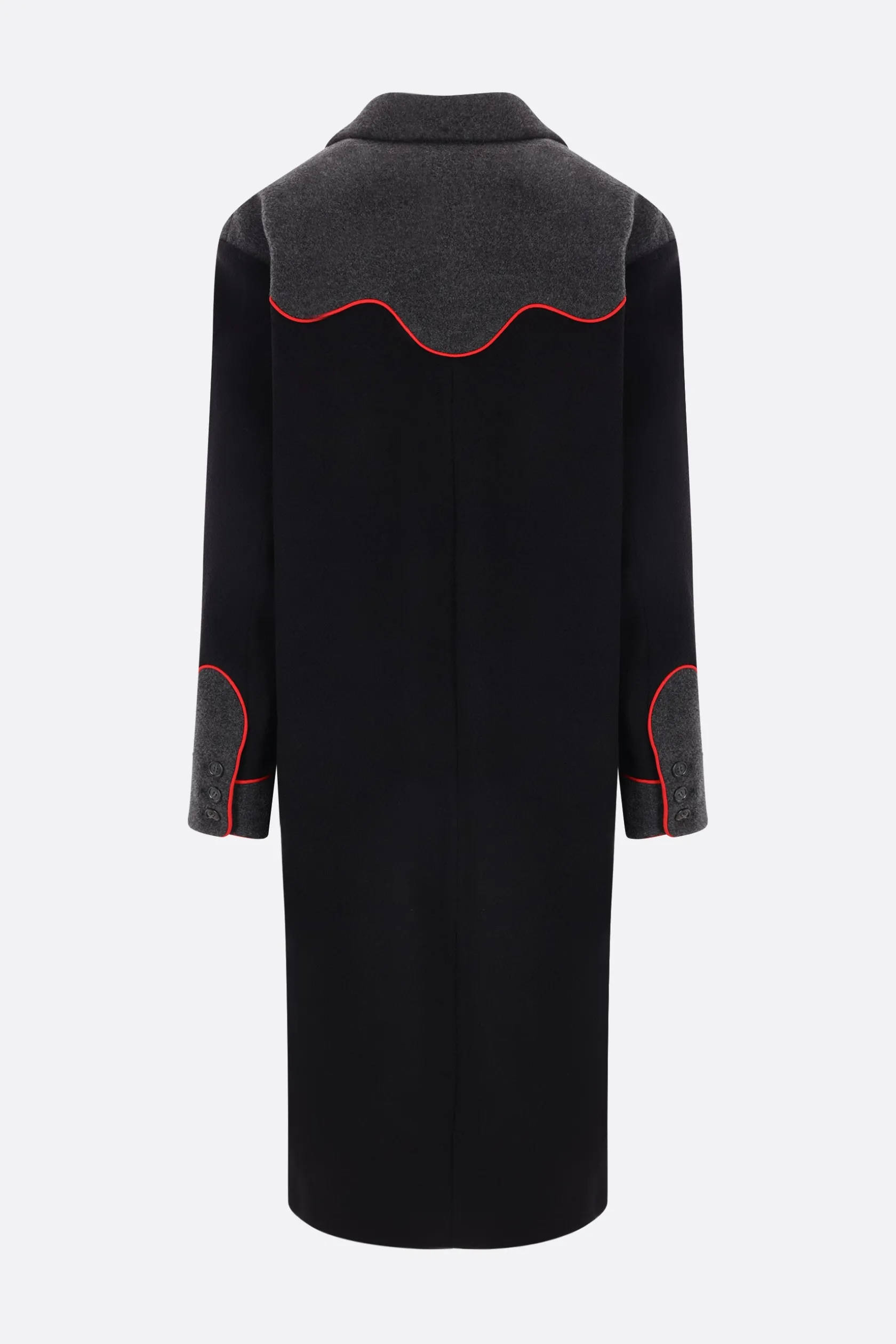 Capispalla>MOLLY GODDARD cappotto monopetto Charlie in lana Grigio