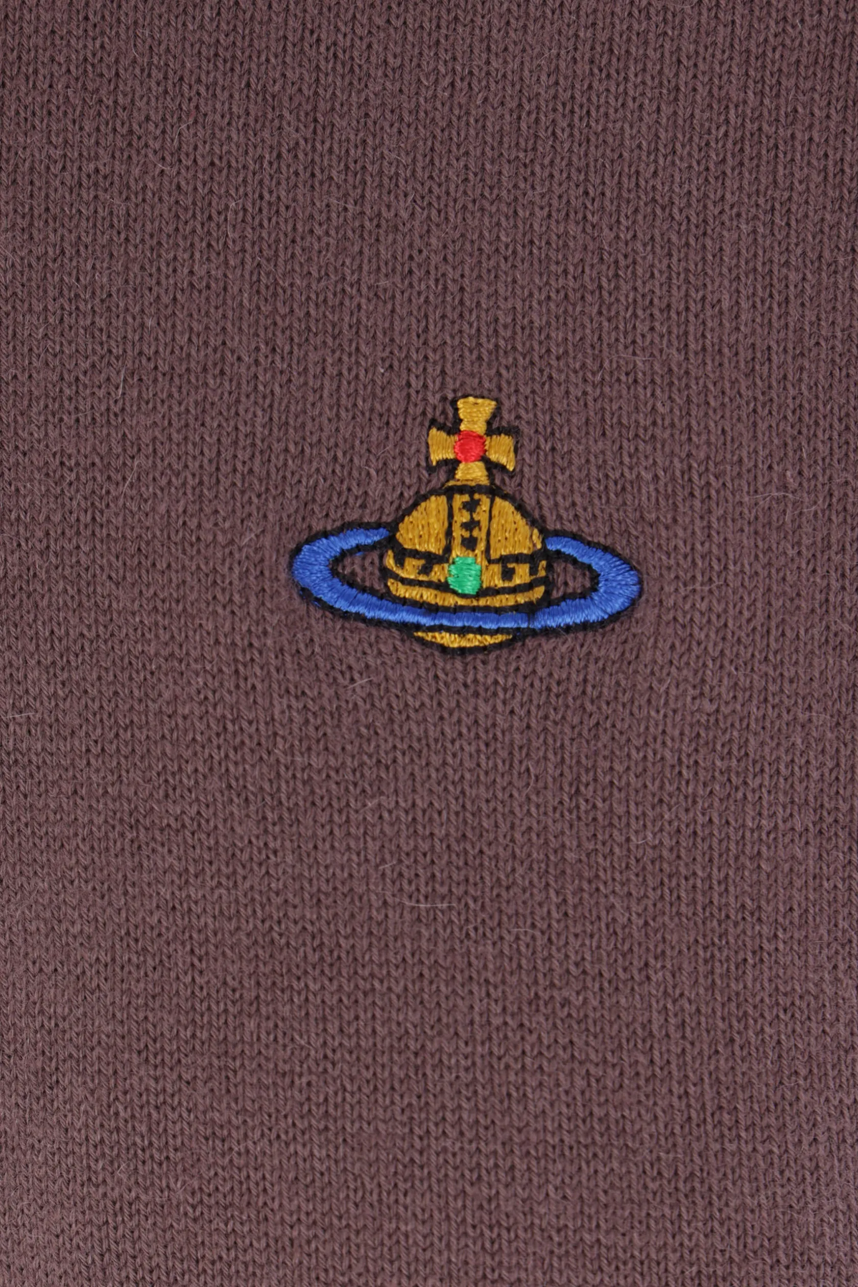 Topwear>VIVIENNE WESTWOOD cardigan Bea in cotone e cashmere Marrone