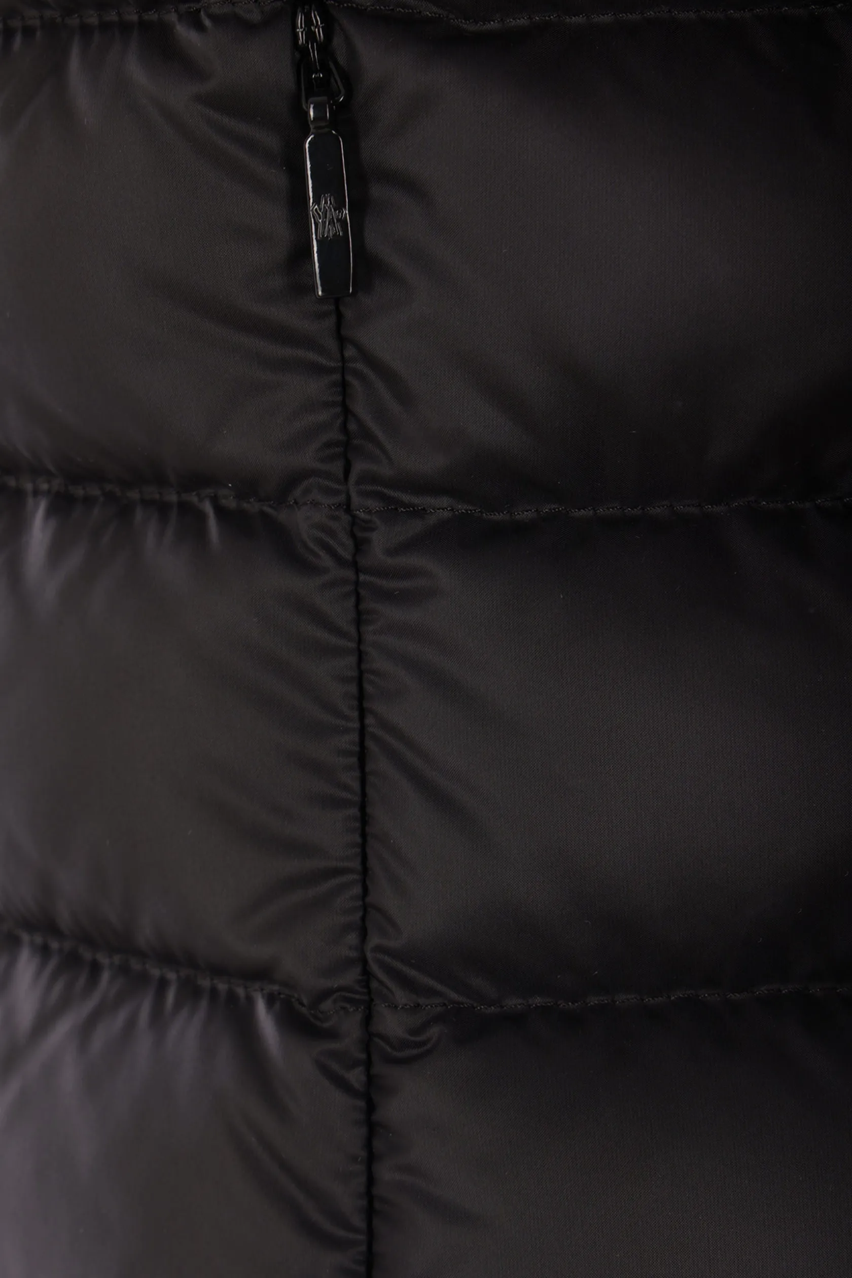 Topwear>MONCLER cardigan imbottito in lana e nylon Nero
