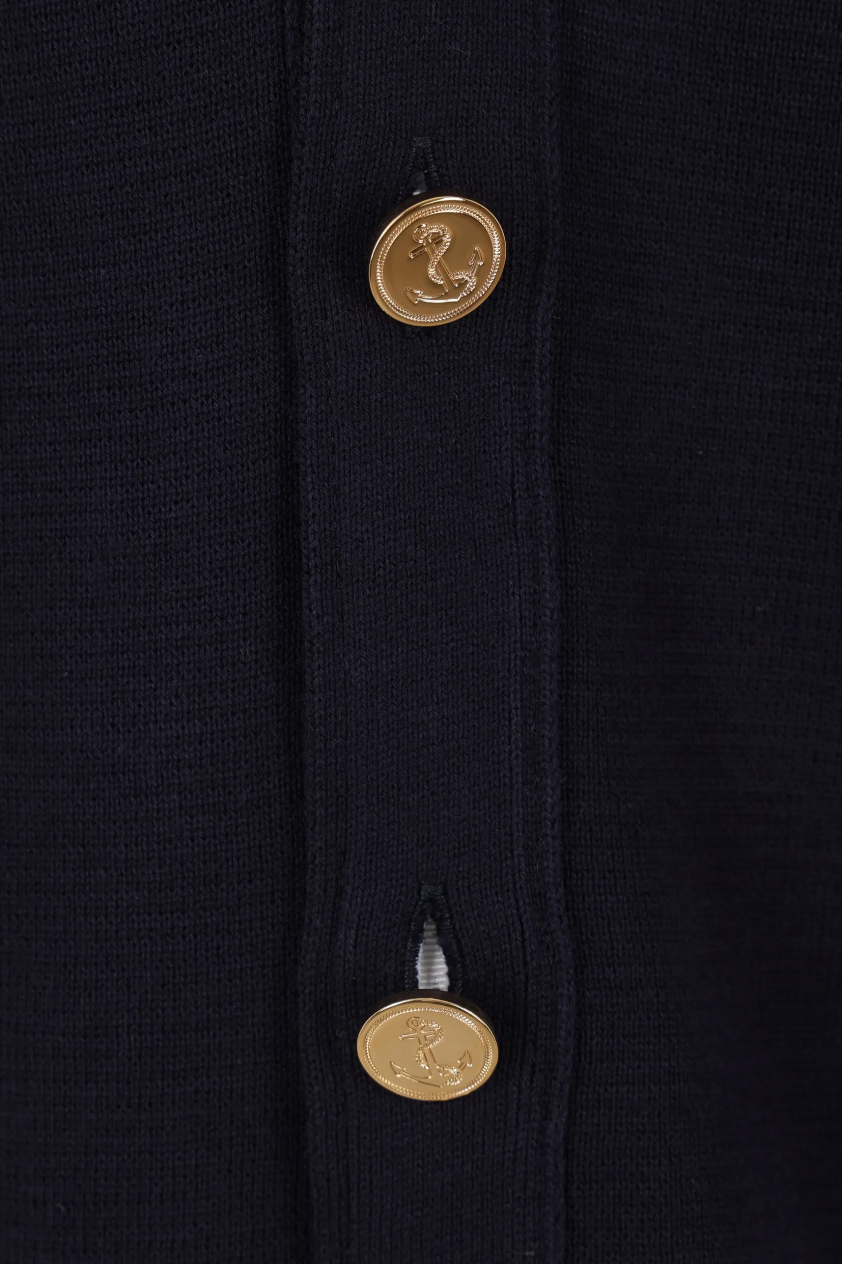 Topwear>THOM BROWNE cardigan in cotone 4bar Blu