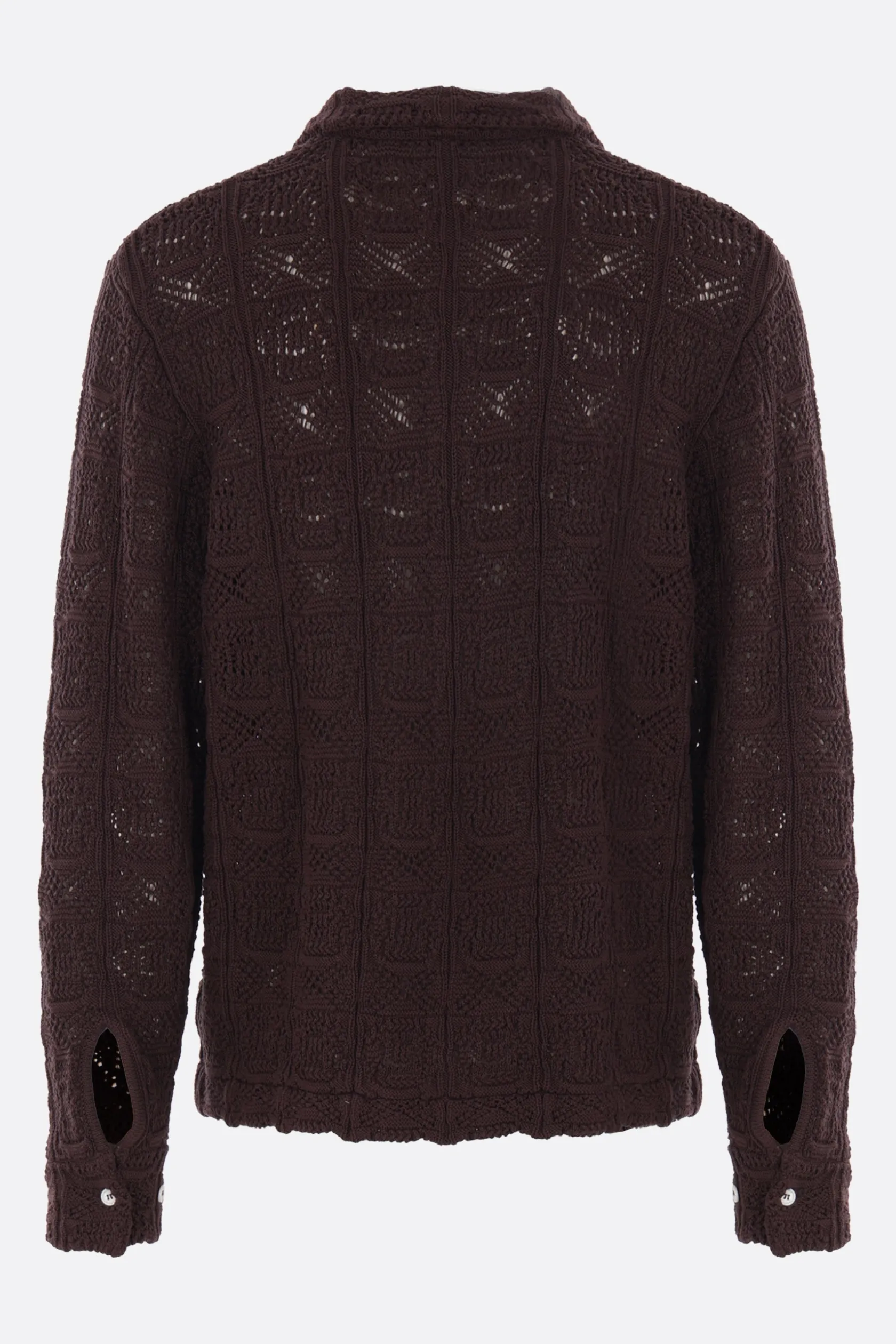 Topwear>SÉFR cardigan Myles in cotone Marrone