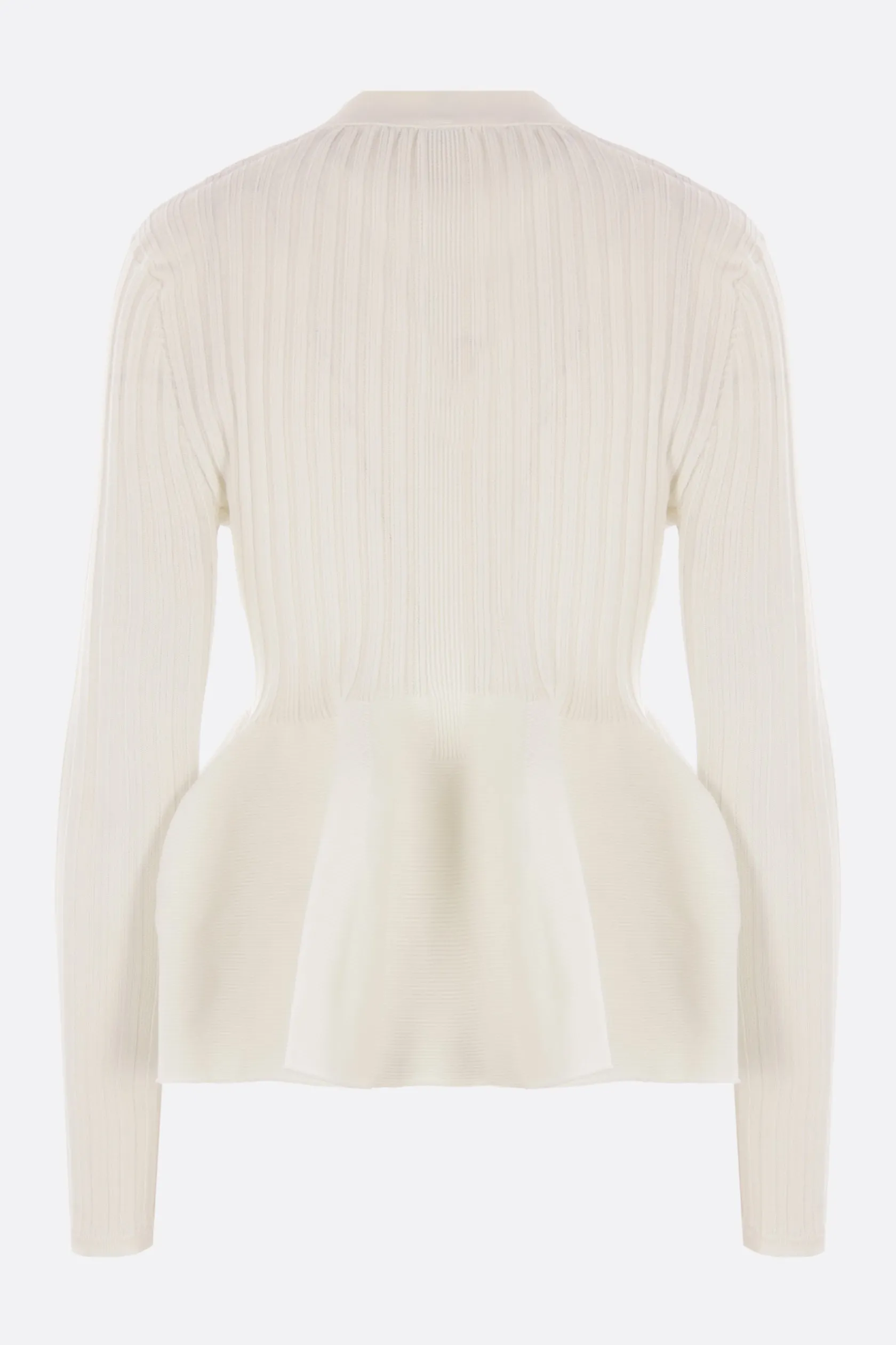 Topwear>CFCL cardigan Pottery in maglia stretch Bianco