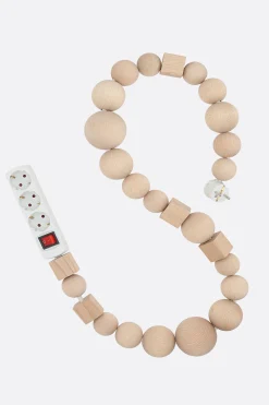 Lifestyle>BLESS cavo di alimentazione multipresa con elementi in legno Bianco