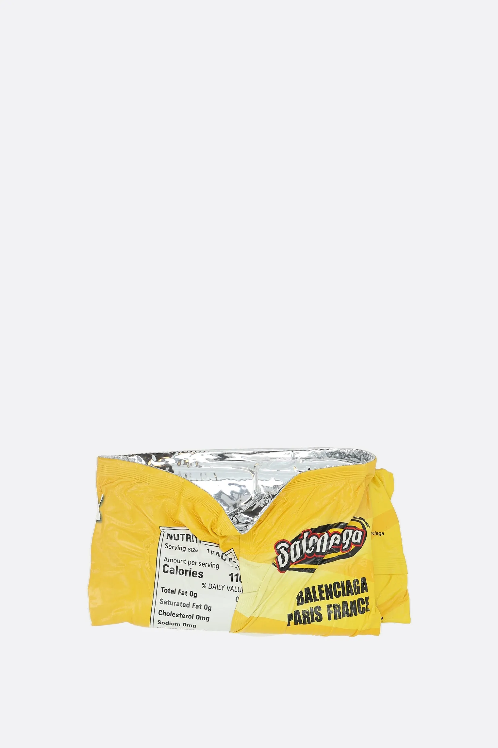 Clutch E Buste>BALENCIAGA clutch Chips in pelle lucida Giallo