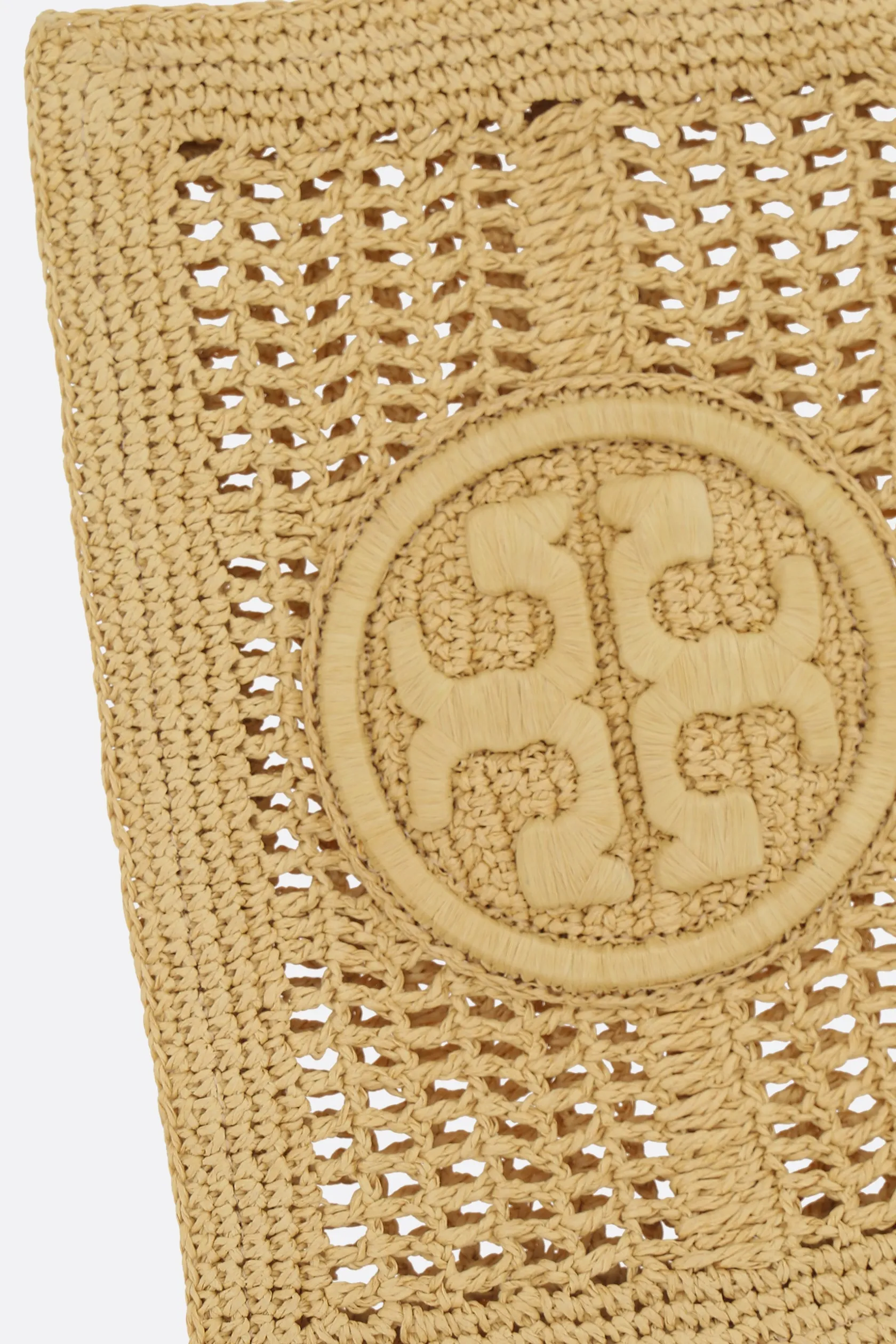Clutch E Buste>TORY BURCH clutch Ella in rafia Neutro