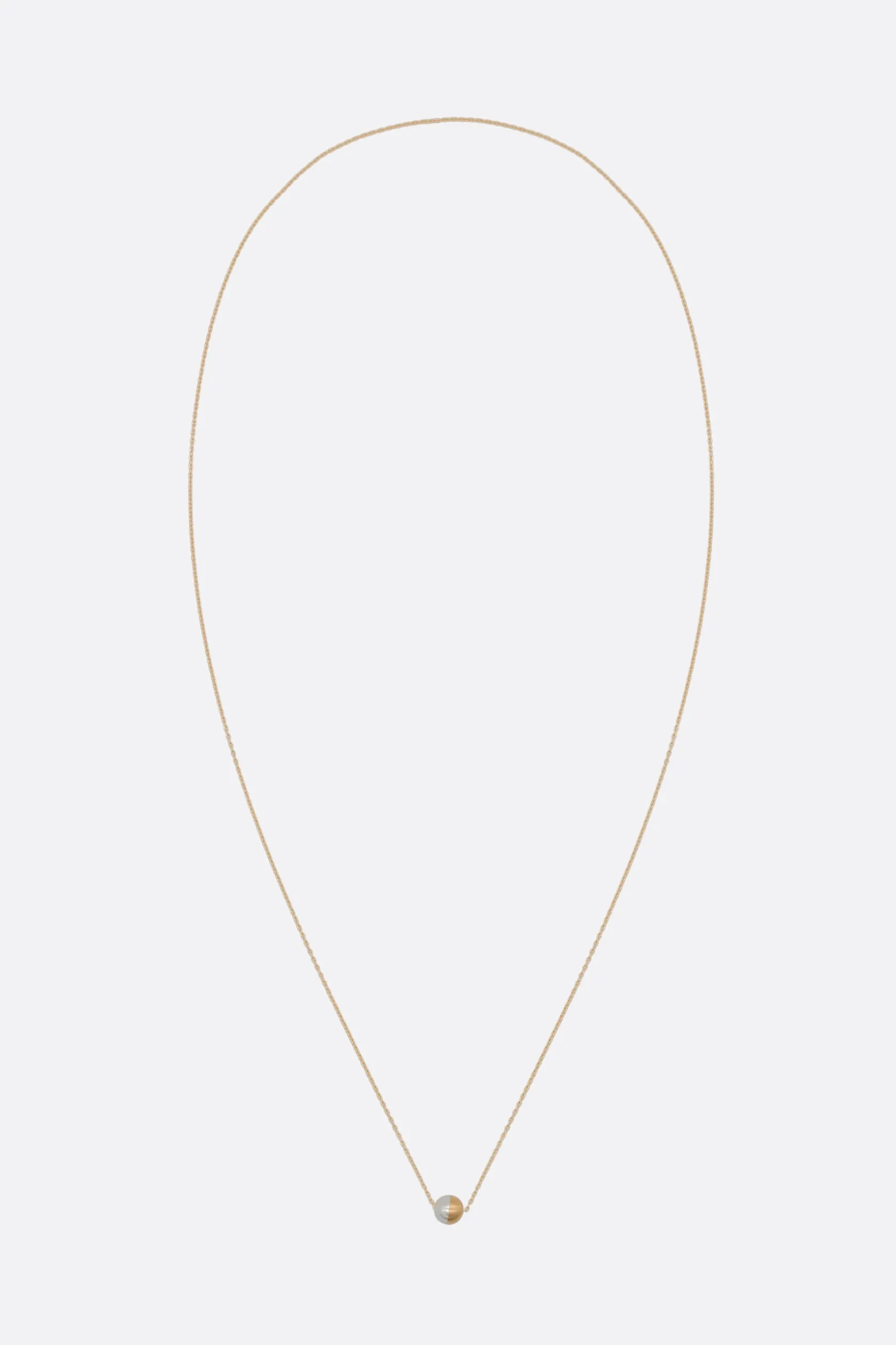 Gioielli>SHIHARA collana a catena Half Pearl 90° Oro
