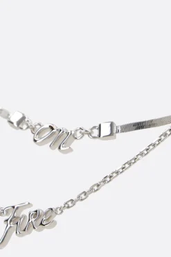 Gioielli>JIL SANDER collana I'm On Fire in ottone Argento
