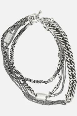 Gioielli>ANN DEMEULEMEESTER collana multicatena Bie Argento