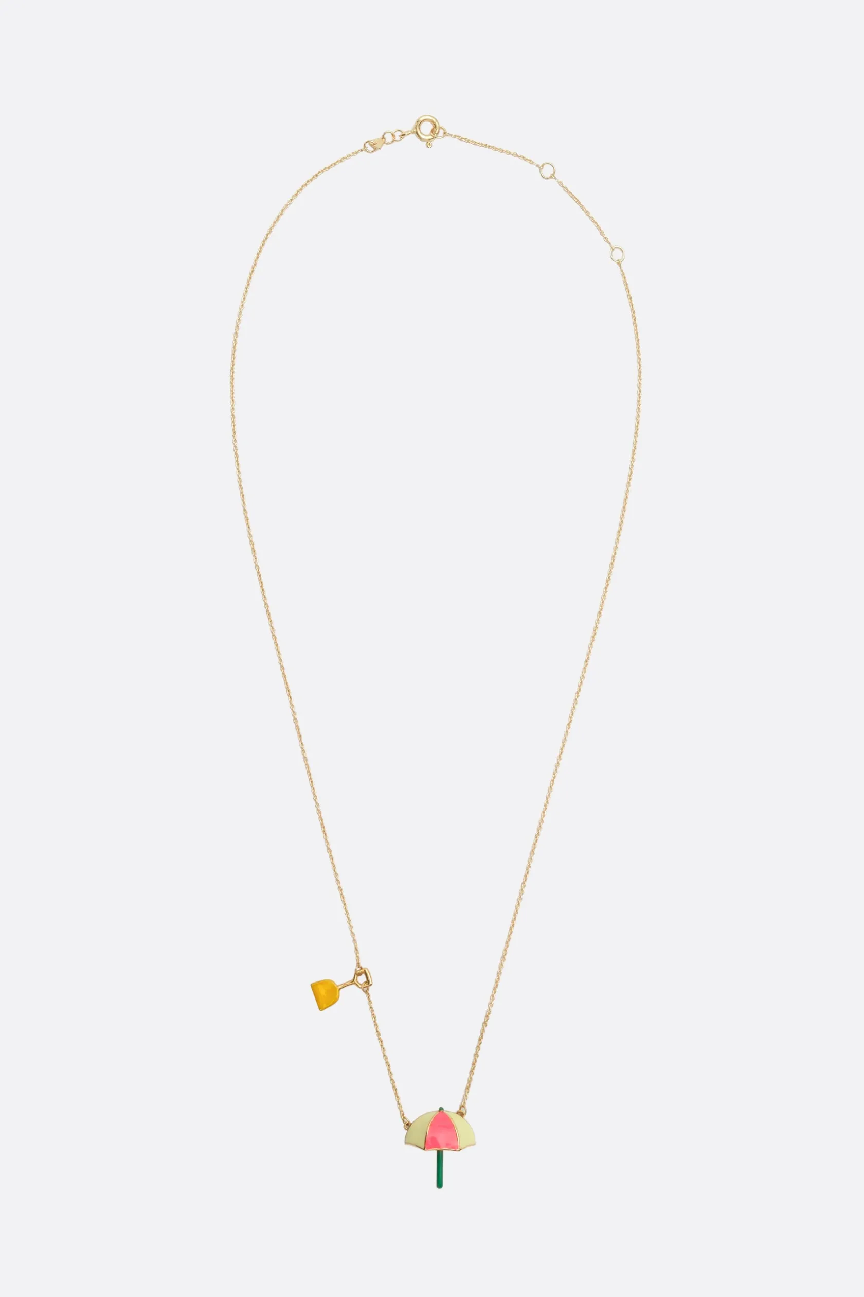 Gioielli>ALIITA collana Sombrilla Paletta in oro giallo Multicolor