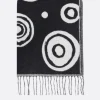 Lifestyle>10 CORSO COMO coperta reversibile in pura lana con cerchi signature Bianco
