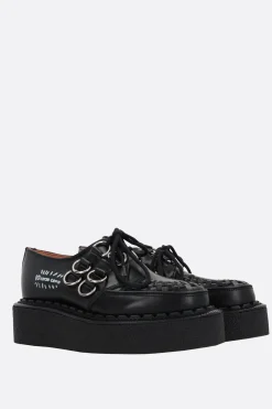 Scarpe Basse>GEORGE COX X 10 CORSO COMO creeper Gibson in pelle lucida Nero