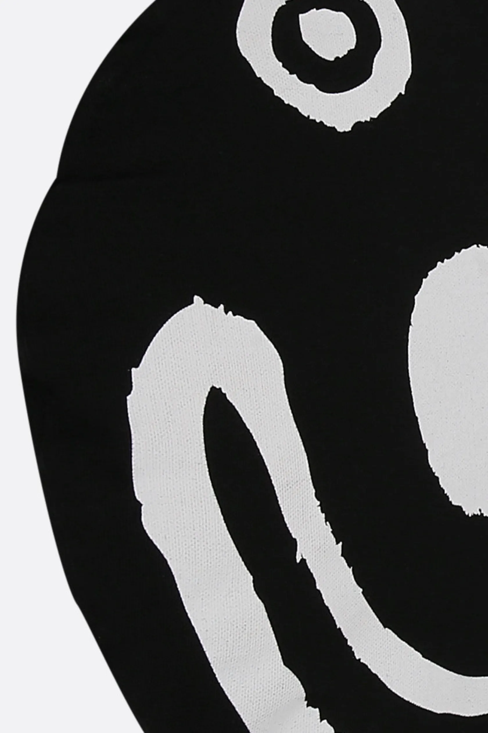 Lifestyle>10 CORSO COMO cuscino in canvas stampa Smile Nero