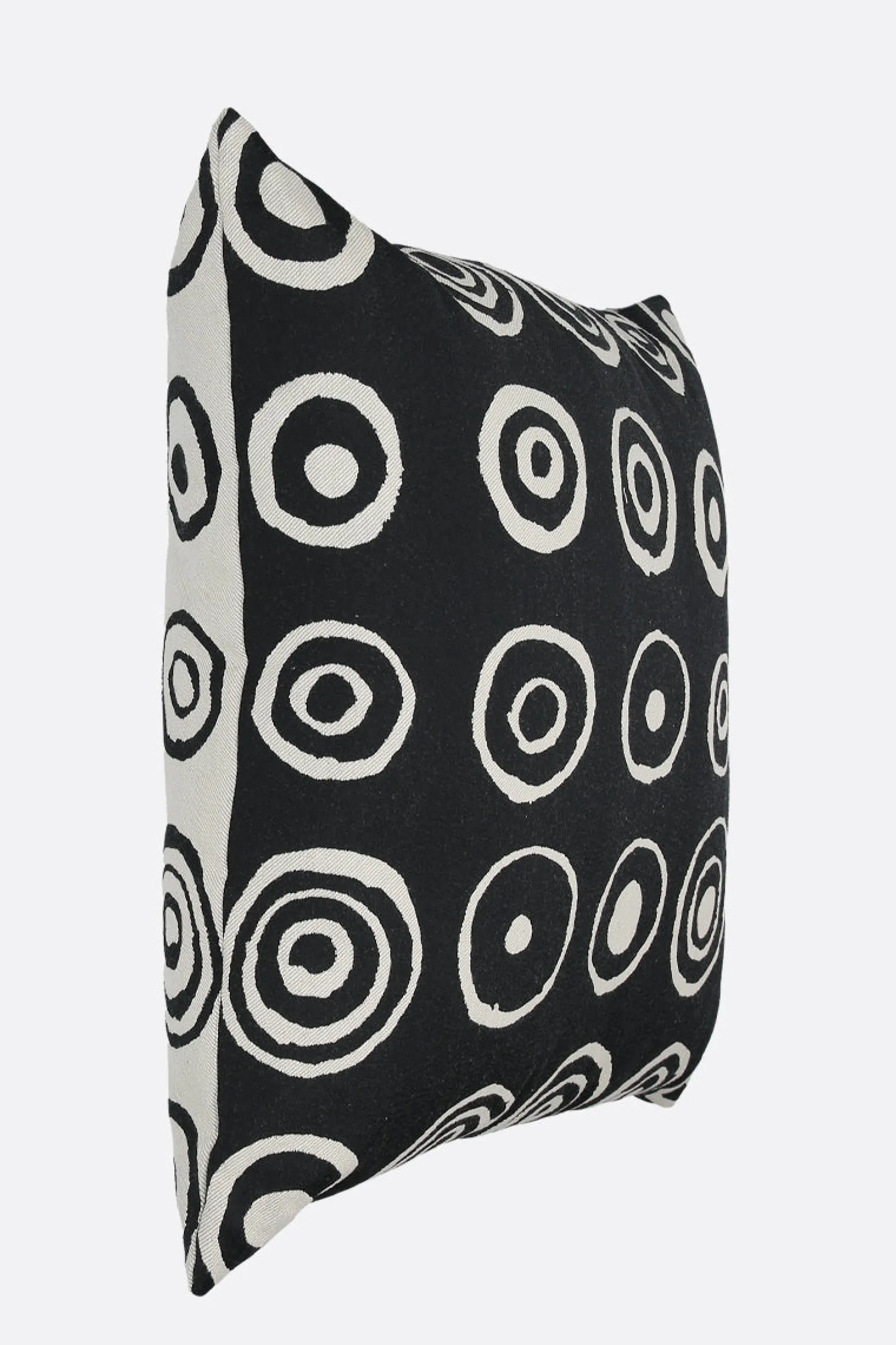 Lifestyle>10 CORSO COMO cuscino in jacquard con cerchi signature Bianco