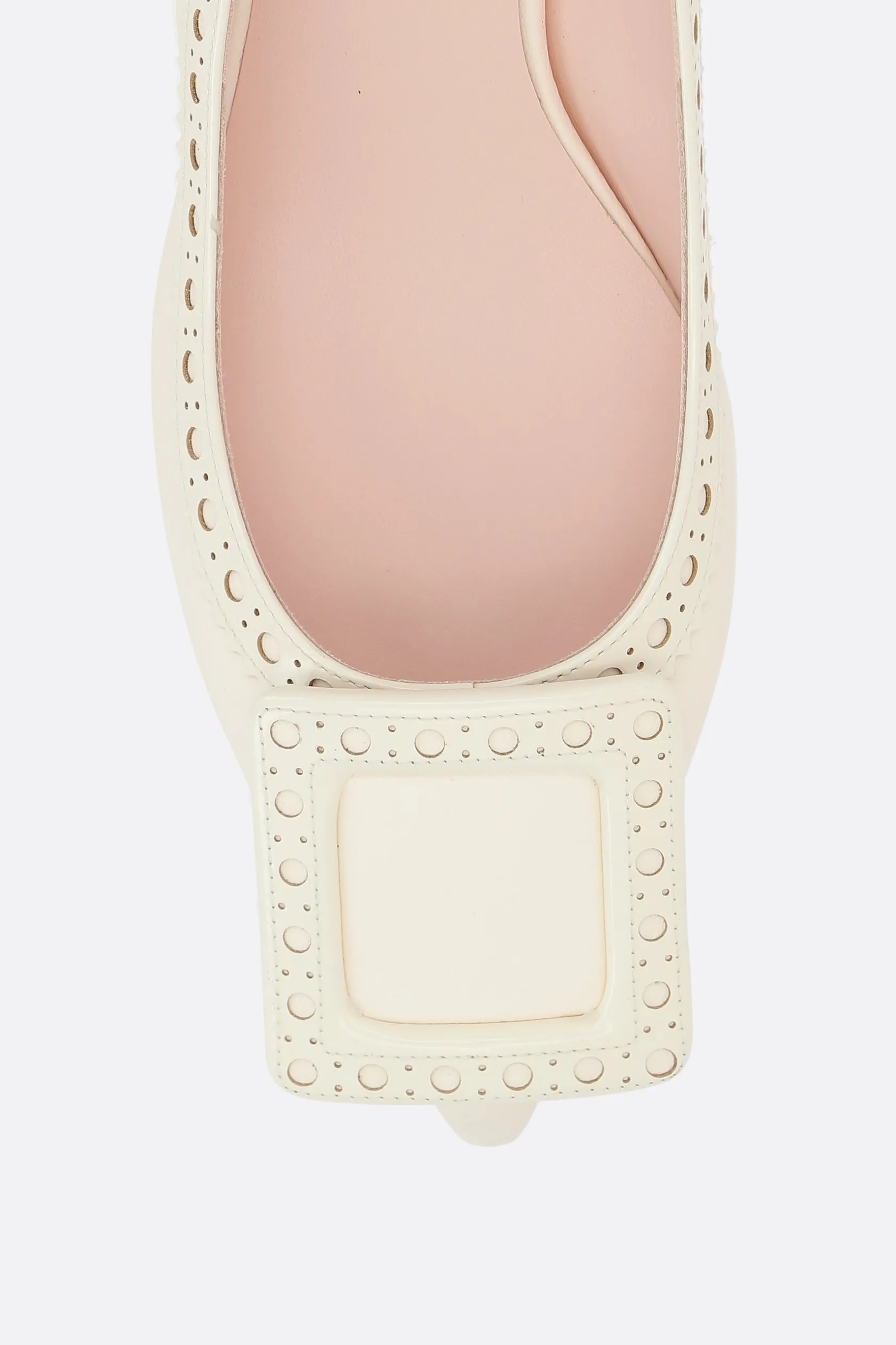 Décolletés E Slingbacks>ROGER VIVIER décolleté Viv' in The City in nappa Bianco