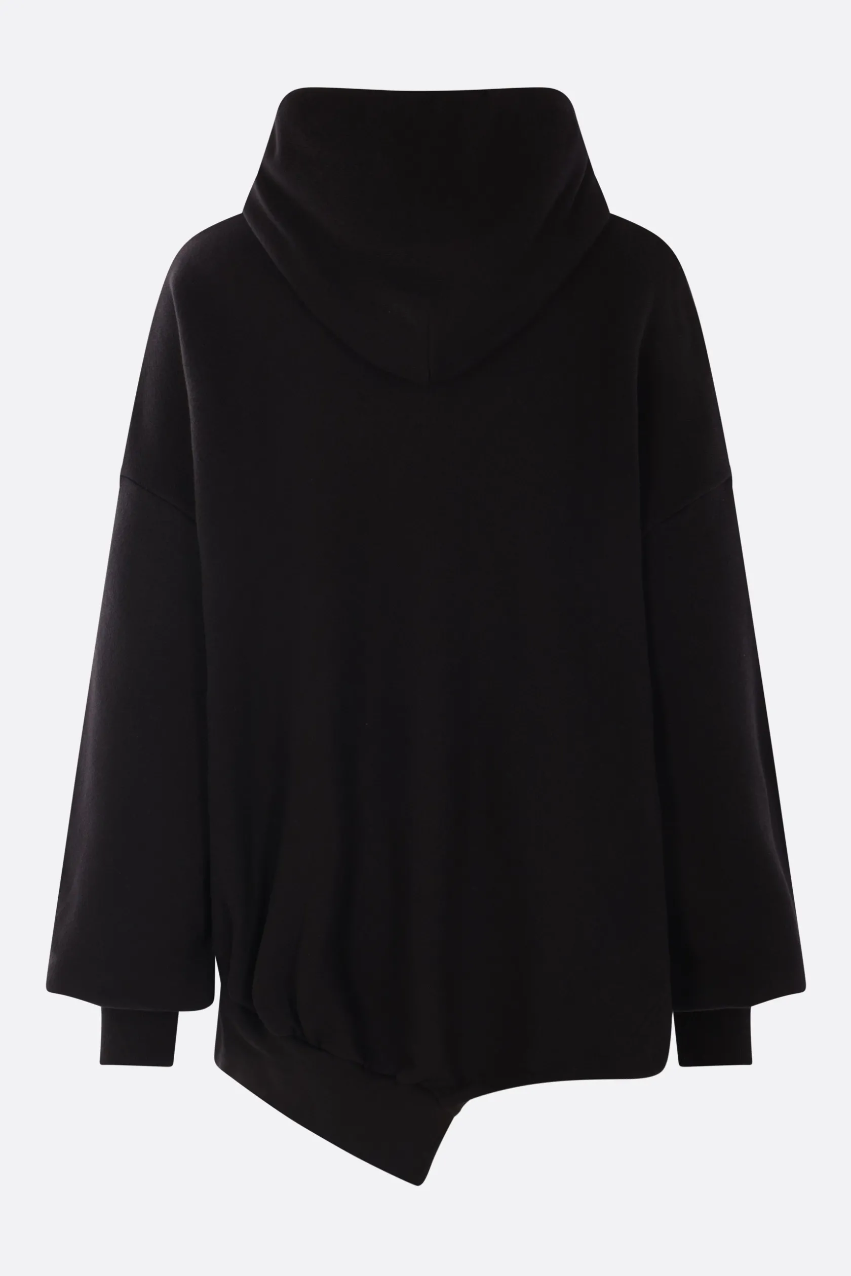 Topwear>YOHJI YAMAMOTO felpa asimmetrica in jersey Nero
