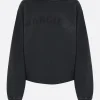 Topwear>MAISON MARGIELA felpa cropped con cappuccio in jersey Nero