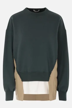 Topwear>UNDERCOVER felpa destrutturata in jersey Verde