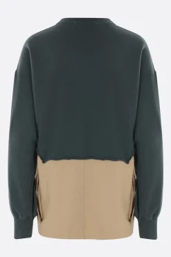 Topwear>UNDERCOVER felpa destrutturata in jersey Verde