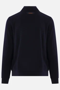Topwear>SEASE felpa Ellen in misto lana Blu