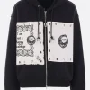 Topwear>CHOPOVA LOWENA felpa full-zip Emotional Napkin in jersey Nero