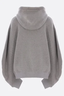 Topwear>LOEWE felpa full-zip Flamenco in jersey Grigio