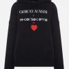 Topwear>GIORGIO ARMANI - 10 CORSO COMO felpa in cotone Nero