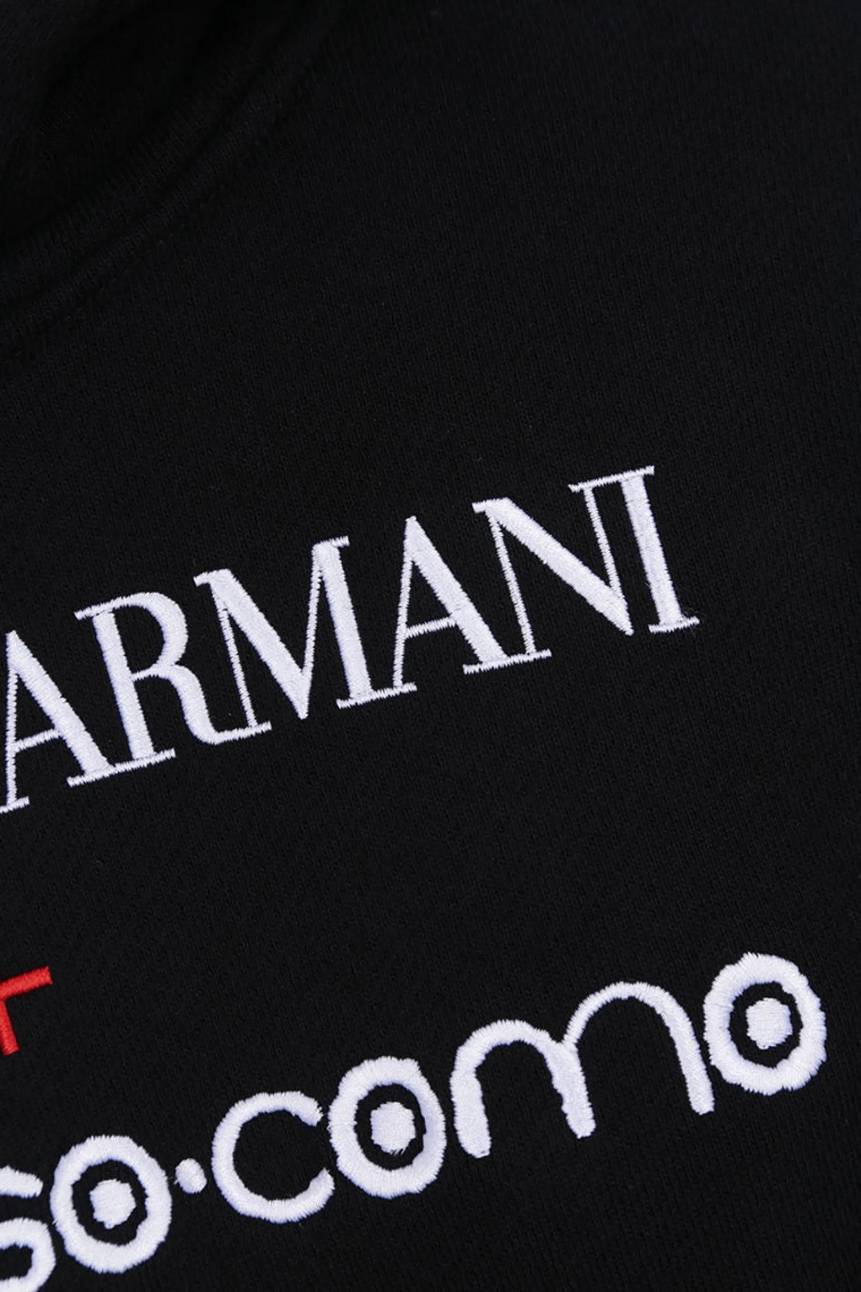 Topwear>GIORGIO ARMANI - 10 CORSO COMO felpa in cotone Nero