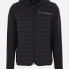 Topwear>MONCLER GRENOBLE felpa imbottita in jersey e nylon Nero
