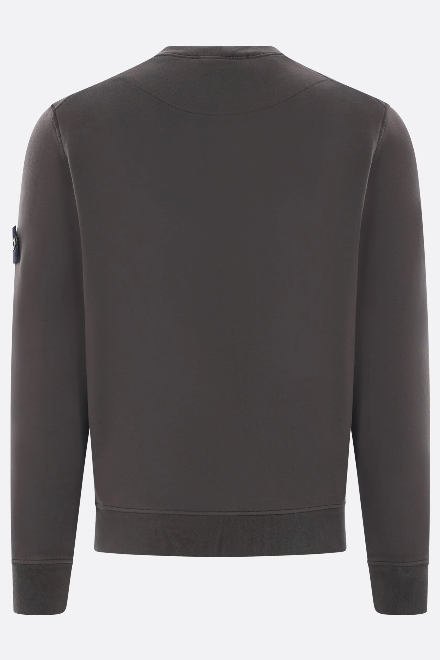 Topwear>STONE ISLAND felpa in jersey con badge logo Grigio