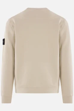 Topwear>STONE ISLAND felpa in jersey con badge logo Neutro