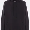 Topwear>MM6 felpa in jersey e lana Nero