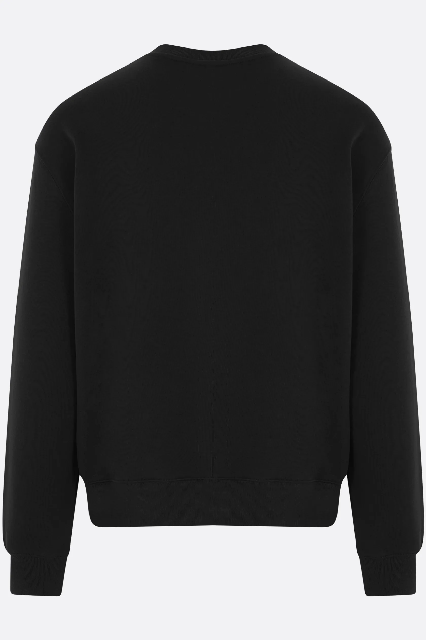 Topwear>MAISON KITSUNÉ felpa in jersey patch logo Speedy Fox Nero