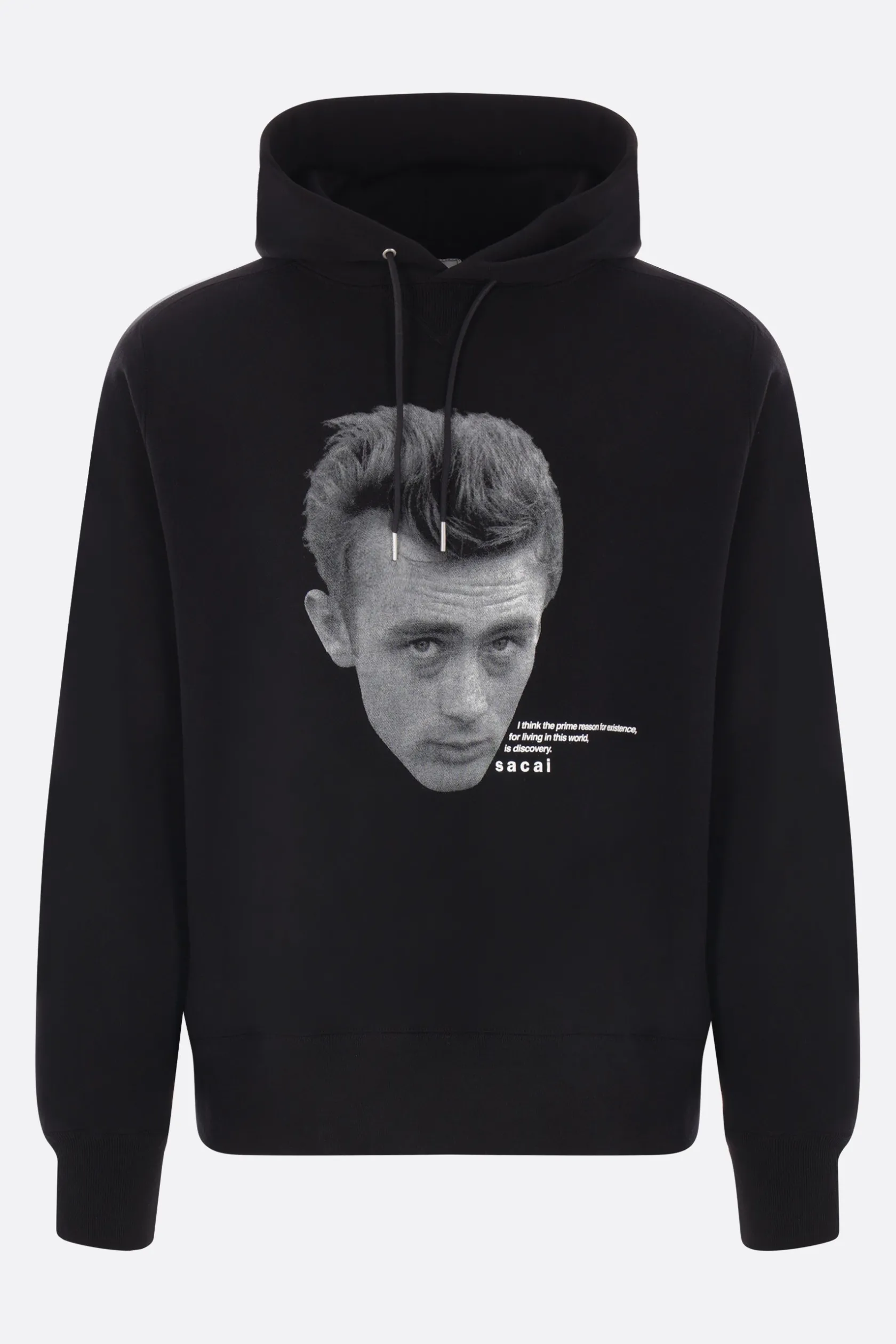 Topwear>SACAI felpa James Dean in jersey Nero