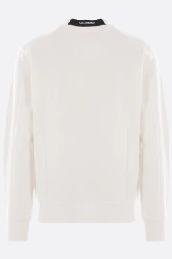 Topwear>C.P. COMPANY felpa Lens in jersey Bianco