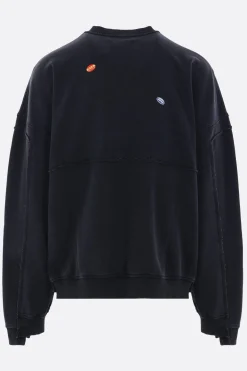 Topwear>MARTINE ROSE felpa Marlboro in jersey Nero