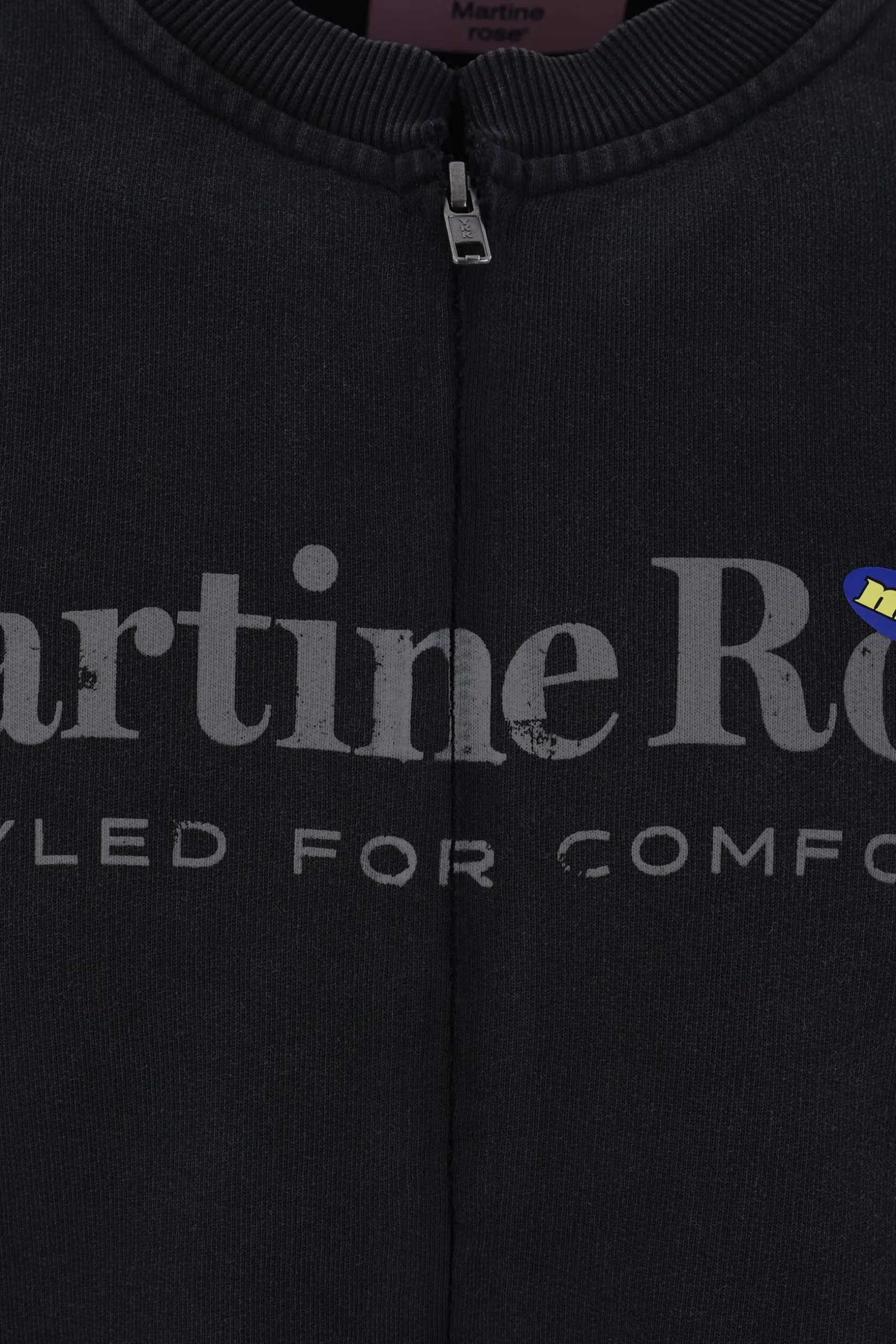 Topwear>MARTINE ROSE felpa Marlboro in jersey Nero