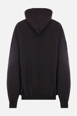 Topwear>BALENCIAGA felpa oversize Beverly Hills in jersey Nero