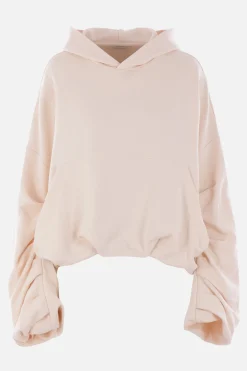 Topwear>DRIES VAN NOTEN felpa oversize Hannett in cotone Neutro