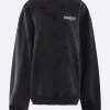 Topwear>BALENCIAGA felpa oversize Political Campaign in jersey Nero