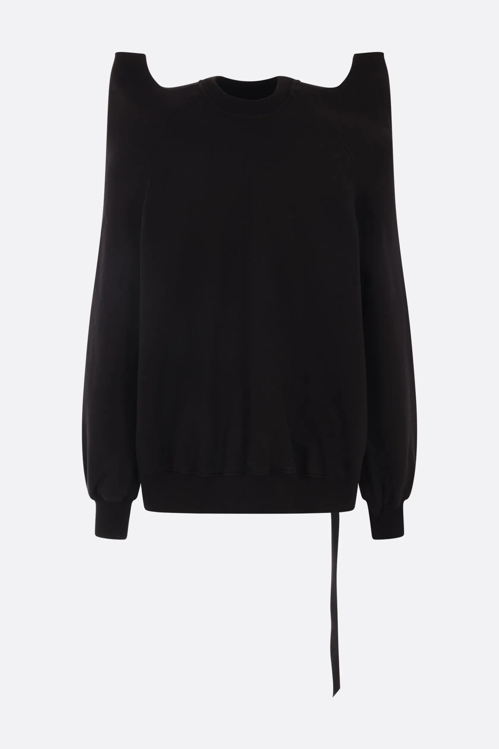 Topwear>RICK OWENS DRKSHDW felpa oversize Tecsweat in jersey Nero