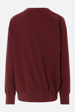 Topwear>UNDERCOVER felpa plissé in jersey Rosso