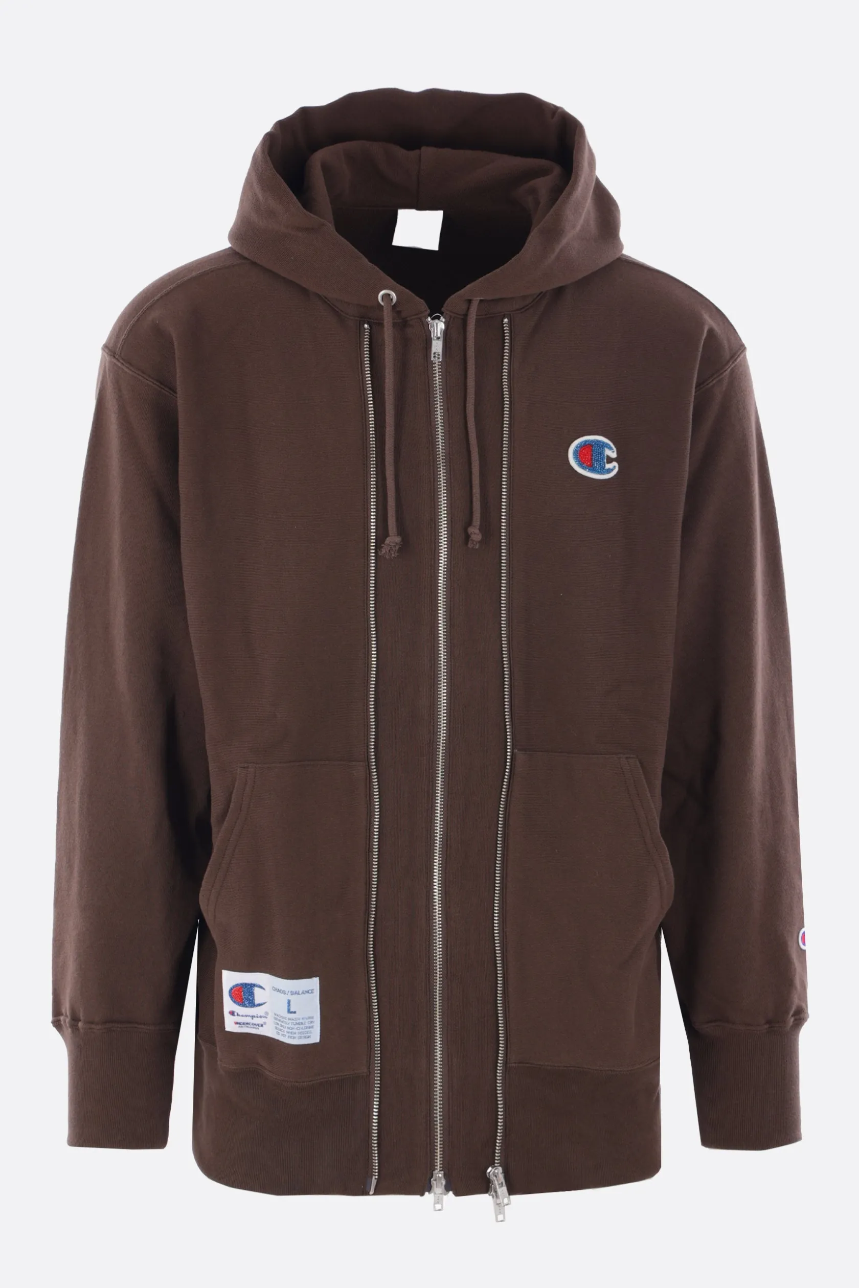 Topwear>UNDERCOVER felpa x Champion in cotone Marrone