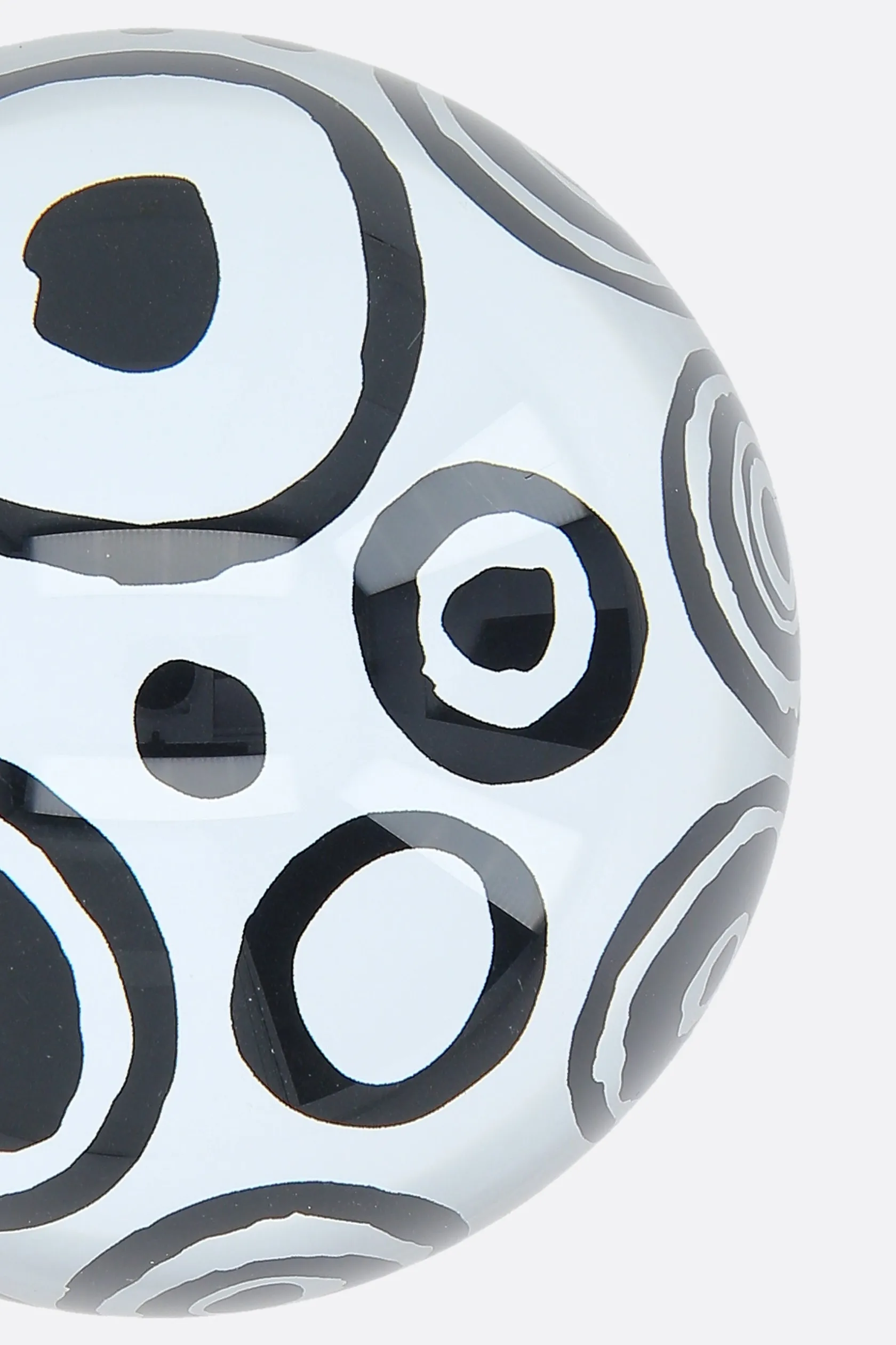 Lifestyle>10 CORSO COMO ferma carte in vetro stampa cerchi Nero