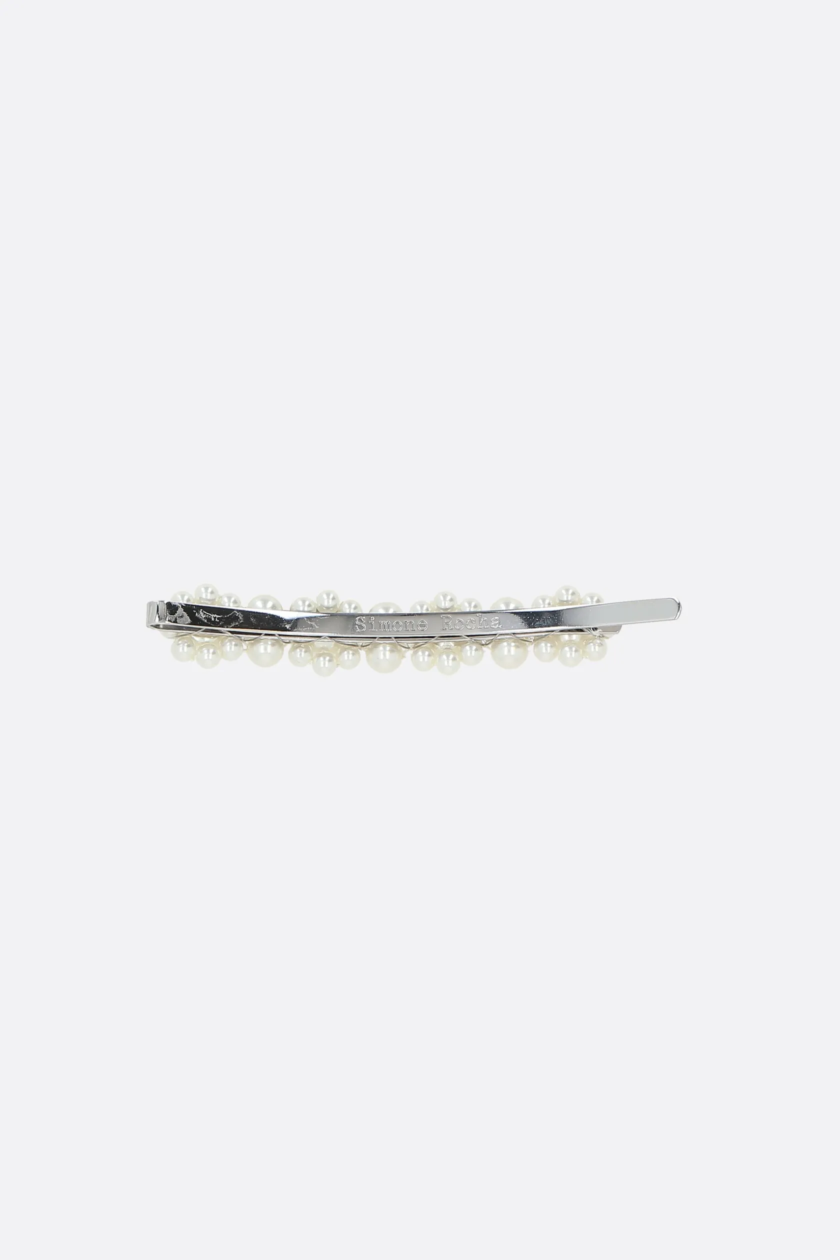 Accessori Da Indossare>SIMONE ROCHA fermaglio per capelli in ottone con perline Bianco